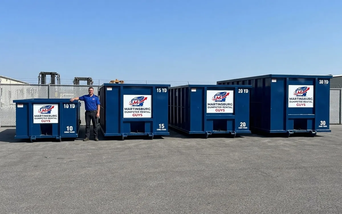 Dumpster sizes in Martinsburg MI Roll-off dumpster sizes available in Martinsburg, West Virginia